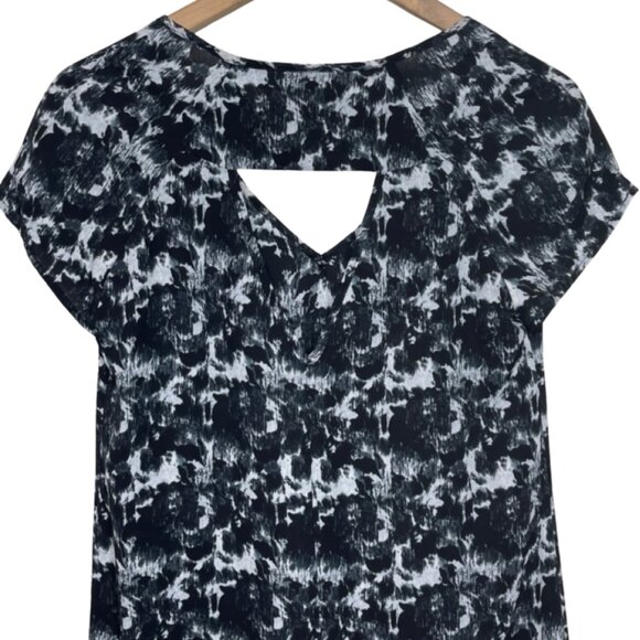 LOVE...ADY | Black & White Back Cutout Mini Sheath Dress | Size S - Picture 6 of 10